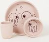 Done by Deer Baby Accessoires Silicone dinner set Sea friends Roze online kopen