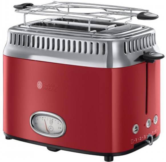 Russell Hobbs broodrooster 21680 56 Retro Ribbon(Rood ) - Vriezerwebshop.nl